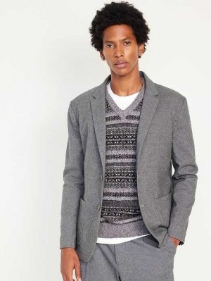 Manteaux Old Navy Soft-Brushed Blazer Homme Grise | 728-PHCWLE