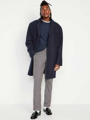Manteaux Old Navy Soft-Brushed Topcoat Homme Bleu Marine | 589-BYLXQA