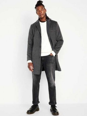 Manteaux Old Navy Soft-Brushed Topcoat Homme Grise | 512-SVAUKQ