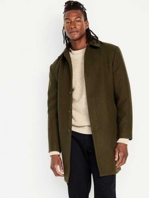 Manteaux Old Navy Soft-Brushed Topcoat Homme Conifer | 210-RDVEJP