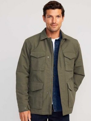Manteaux Old Navy Tech Utility Jacket Homme Vert | 860-ZIWGXV
