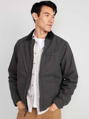 Manteaux Old Navy Tela Cozy-Doublée Barn Coat Homme Panther | 789-TLMCGA