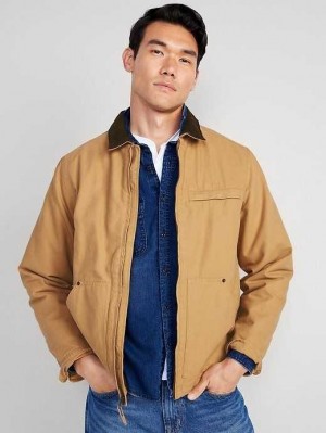 Manteaux Old Navy Tela Cozy-Doublée Barn Coat Homme Acacia | 589-MLBVDK