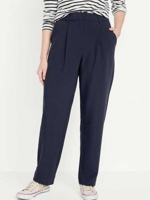 Pantalon Old Navy Extra High-Waisted Plissé Taylor Trouser Suit Pants Femme Bleu Marine | 651-VATREN
