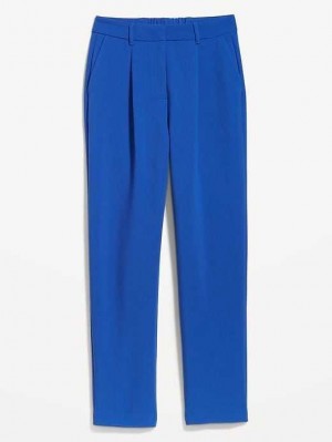 Pantalon Old Navy Extra High-Waisted Plissé Taylor Trouser Suit Pants Femme Bleu | 476-CMLROV