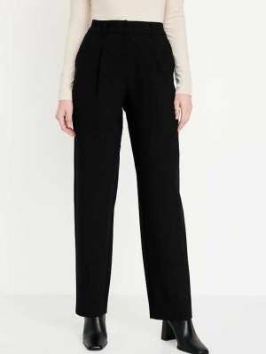 Pantalon Old Navy Extra High-Waisted Plissé Taylor Trouser Suit Pants Femme Blackjack | 182-EFMVIU