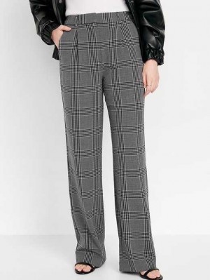 Pantalon Old Navy Extra High-Waisted Plissé Taylor Larges-Leg Trouser Suit Pants Femme Grise | 078-ULDXFB