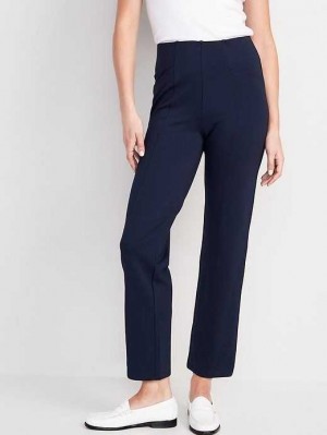 Pantalon Old Navy Extra High-Waisted Stevie Droit Taper Ankle Pants Femme Bleu Marine | 719-EKUIDY