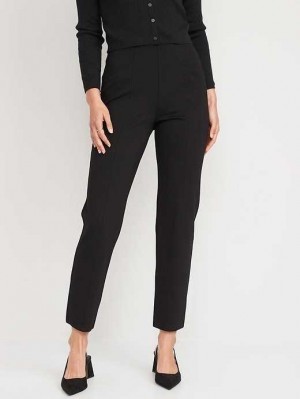 Pantalon Old Navy Extra High-Waisted Stevie Droit Taper Ankle Pants Femme Noir | 574-OLNYFB