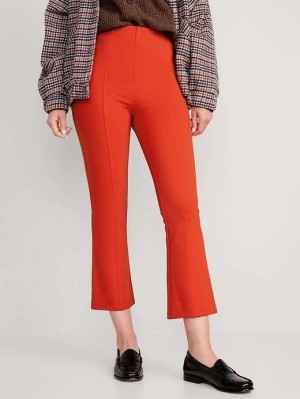 Pantalon Old Navy Extra High-Waisted Stevie Crop Kick Flare Pants Femme Auburn | 510-LHVEOX