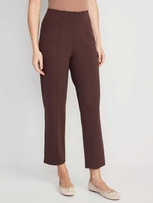 Pantalon Old Navy Extra High-Waisted Stevie Droit Taper Ankle Pants Femme French Roast | 476-LZXFJR