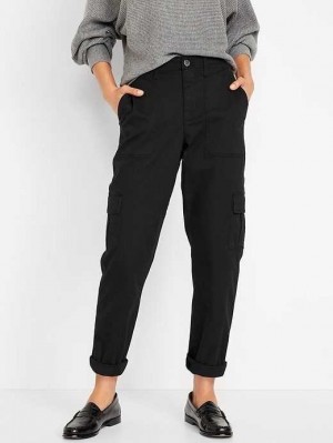 Pantalon Old Navy High-Waisted OGC Chino Cargo Pants Femme Blackjack | 682-BWEGLK