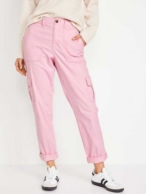 Pantalon Old Navy High-Waisted OGC Chino Cargo Pants Femme Violette | 294-SOBHAP