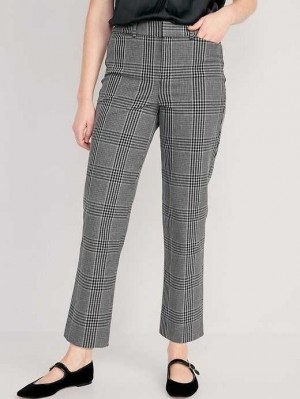 Pantalon Old Navy High-Waisted Pixie Droit Ankle Pants Femme Grise | 172-ZLQRDE