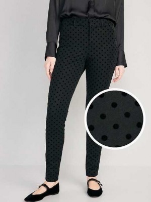 Pantalon Old Navy High-Waisted Pixie Mince Pants Femme Noir | 217-NTPSDX