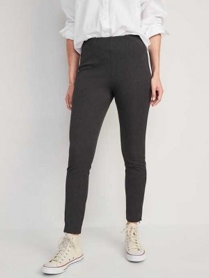 Pantalon Old Navy High-Waisted Pixie Mince Ankle Pants Femme Grise Foncé | 031-PDGQBZ