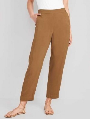 Pantalon Old Navy High-Waisted Playa Taper Pants Femme Falconry | 510-QNKIUV