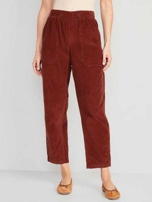 Pantalon Old Navy High-Waisted Pulla Utility Pants Femme Sienna Desert | 349-CJMQPU