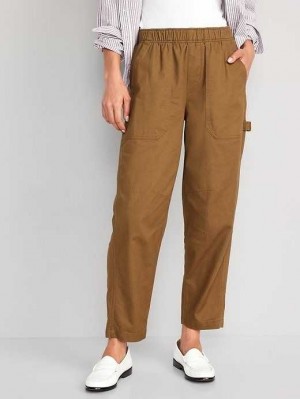 Pantalon Old Navy High-Waisted Pulla Utility Pants Femme Falconry | 203-GYRHNA