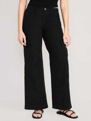 Pantalon Old Navy Larges-Leg Cargo Pants Femme Blackjack | 952-UKAHTC