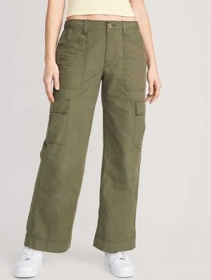 Pantalon Old Navy Larges-Leg Cargo Pants Femme Alpine Tundra | 295-JNHAOI