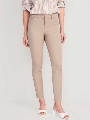 Pantalon Old Navy Pixie Mince Ankle Pants Femme Beige | 845-WQRVZH