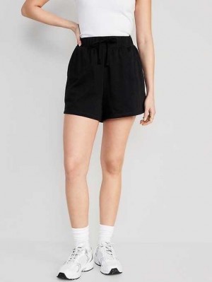 Pantalon Survêtement Old Navy Extra High-Waisted Vintage French Terry Sweat Shorts Femme Noir | 784-TBWRLE