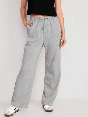 Pantalon Survêtement Old Navy Extra High-Waisted Vintage Droit Lounge Sweatpants Femme Grise | 143-JPOMQA