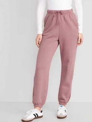 Pantalon Survêtement Old Navy Extra High-Waisted Jogger Sweatpants Femme Woodrose | 104-JIOBRZ