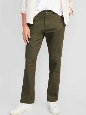 Pantalons Old Navy Droit Built-In Flex Rotation Chino Pants Homme Vert Foncé | 847-AQFEMB