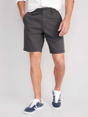 Pantalons Old Navy Droit Lived-In Khaki Non-Stretch Shorts Homme Panther | 527-LAIYEN