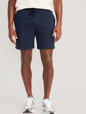 Pantalons Old Navy Garment-Washed Fleece Sweat Shorts Homme Bleu Marine | 705-PHAELO