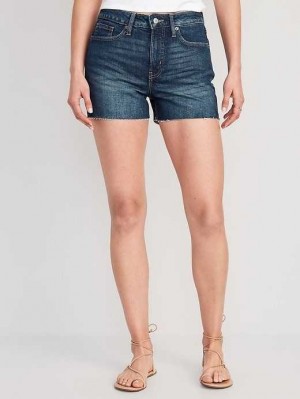 Pantalons Old Navy High-Waisted OG Droit Cut-Off Jean Shorts Femme Cyrano | 810-KVIRTL
