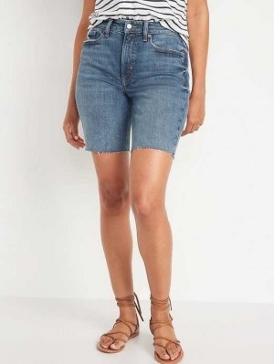 Pantalons Old Navy High-Waisted O.G. Droit Cut-Off Jean Shorts Femme Suki | 698-XTMWOY