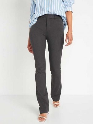 Pantalons Old Navy High-Waisted Pixie Flare Pants Femme Grise Foncé | 945-TLNXWY
