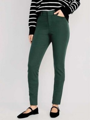Pantalons Old Navy High-Waisted Pixie Mince Pants Femme Vert Foncé | 489-JCIKBF