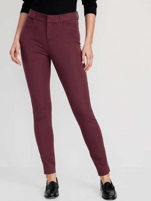 Pantalons Old Navy High-Waisted Pixie Mince Pants Femme Raisin Arizona | 083-IZWJVM