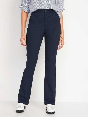 Pantalons Old Navy High-Waisted Wow Boot-Cut Pants Femme Bleu | 870-JQRPSX