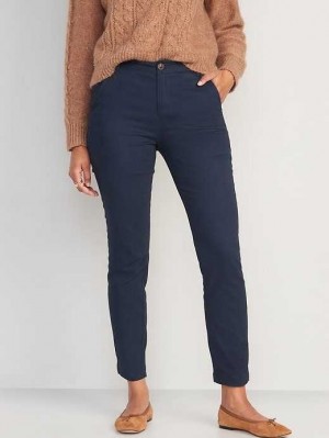 Pantalons Old Navy High-Waisted Wow Mince Pants Femme Bleu | 305-EKMHGW