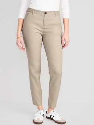 Pantalons Old Navy High-Waisted Wow Mince Pants Femme Rolled Oats | 029-OBTNRQ