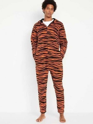 Pantalons Old Navy Matching Tiger One-Piece Pajamas Homme Stripes | 682-QJLXON
