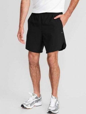 Pantalons Old Navy StretchTech Dobby Run Shorts Homme Noir | 057-RCXWZB