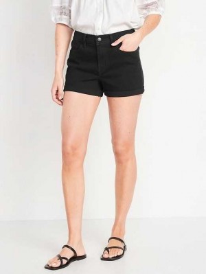 Pantalons Old Navy Wow Black Jean Shorts Femme Noir | 385-SRTDMI