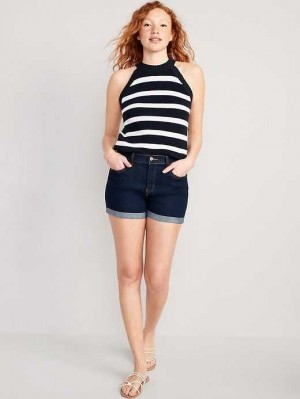 Pantalons Old Navy Wow Jean Shorts Femme Lavage Foncé | 145-CUTLAY