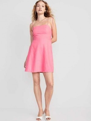 Peignoir Old Navy Fit & Flare Floral Tie-Shoulder Mini Cami Robe Femme Sparkle Berry | 734-VYNHZD
