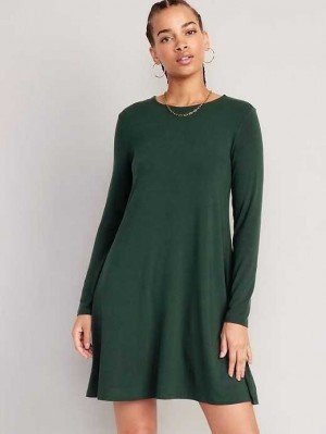 Peignoir Old Navy Long-Sleeve Jersey-Knit Mini Swing Robe Femme Noir | 295-DBRJYS