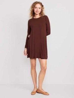 Peignoir Old Navy Long-Sleeve Jersey-Knit Mini Swing Robe Femme Grand Canyon | 198-KVORXI