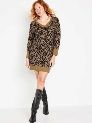 Peignoir Old Navy SoSoft Printed Mini Pull Robe Femme Cheetah | 846-HRLYOP