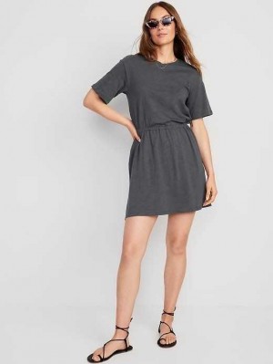 Peignoir Old Navy Taille-Defined Slub-Knit Mini Robe Femme Panther | 297-UNKRYX