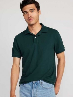 Polos Old Navy Uniform Pique Polo Homme Vert Foncé | 964-AGUVBP